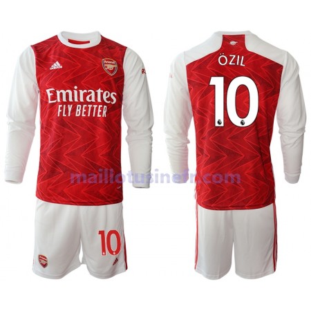 Maillot de Foot Arsenal Mesut Ozil 10 Domicile 2020-21 Manches Longues - Enfant